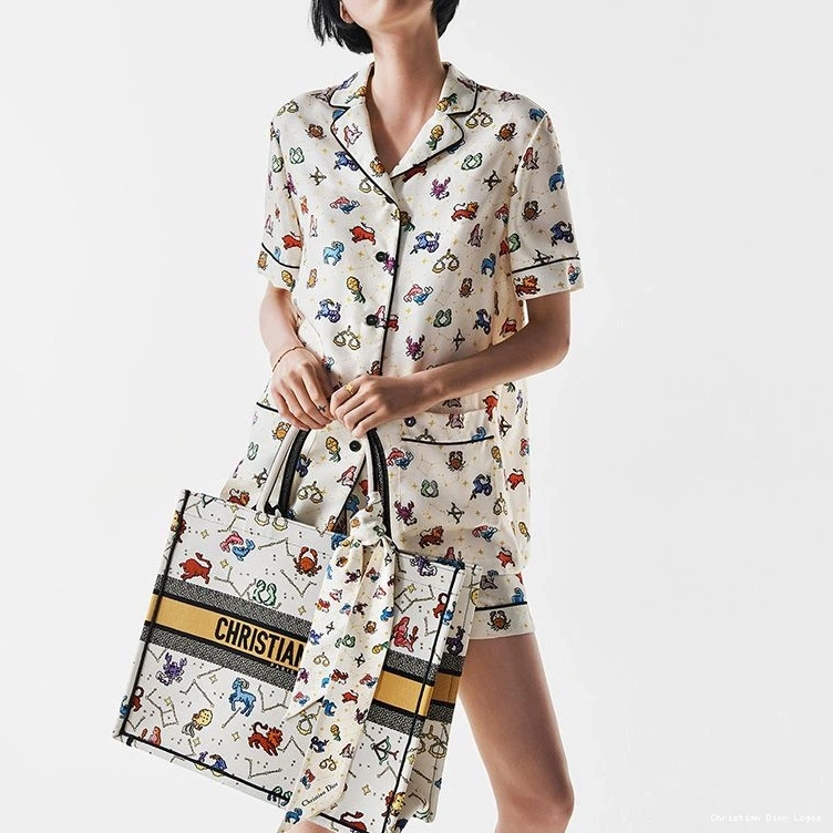 Cheap Pixel Motif Canvas Tote Dior Book Zodiac White 0809 Luxury